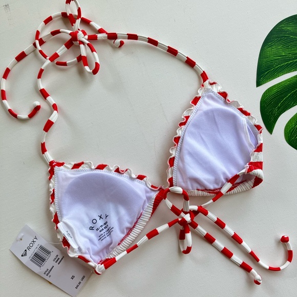 🌺NWT ROXY Hello July Tiki Tri Bikini Top🌺 - Picture 4 of 6